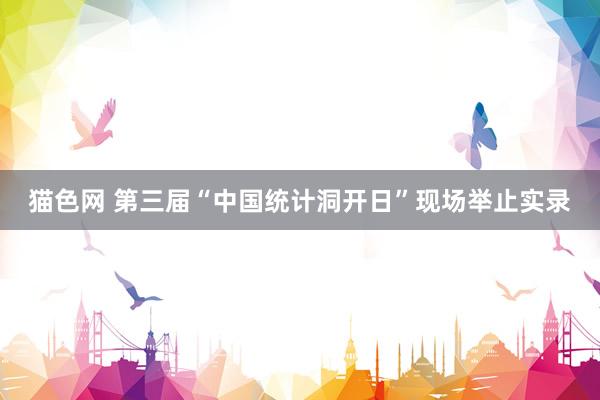 猫色网 第三届“中国统计洞开日”现场举止实录