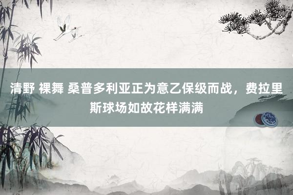 清野 裸舞 桑普多利亚正为意乙保级而战，费拉里斯球场如故花样满满